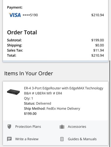 Ubiquiti ER-4 EdgeRouter 4 Port Gigabit Router with 1 x SFP Port - Afbeelding 2 van 7