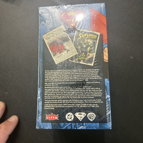 Caja al por menor Fleer Brilliants Superman 2025 Upper Deck nueva sellada - Imagen 4 de 6