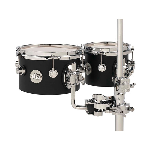 DW Design Series Concert Tom Set 5x6"/5x8" - Black Satin Lacquer