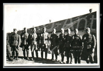 Foto, WK2, 342.I.D., Maily-le-Camp, Trupp macht sich bereit zum Ausmarsch, L280L