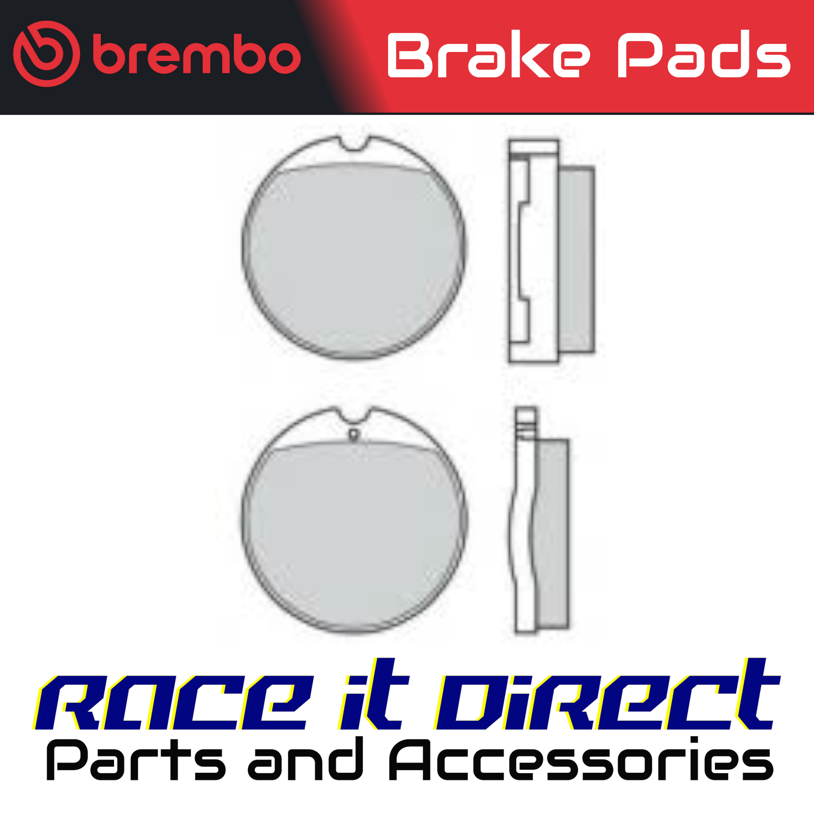Brake Pads for HONDA CB 500 1974 Front OG Street Brembo