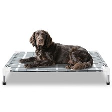 Elevated Raised Cooling Outdoor Dog Bed Cot - Stainless Steel, Non-Slip