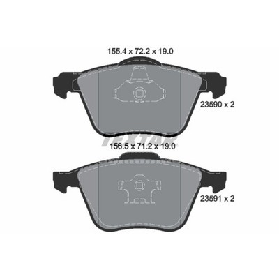 Bremsbelagsatz TEXTAR 2359001, Vorne