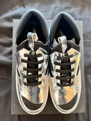 Bruno Bordese Sneaker low silber/schwarz Herren Gr. 45   Neu & originalverpackt 