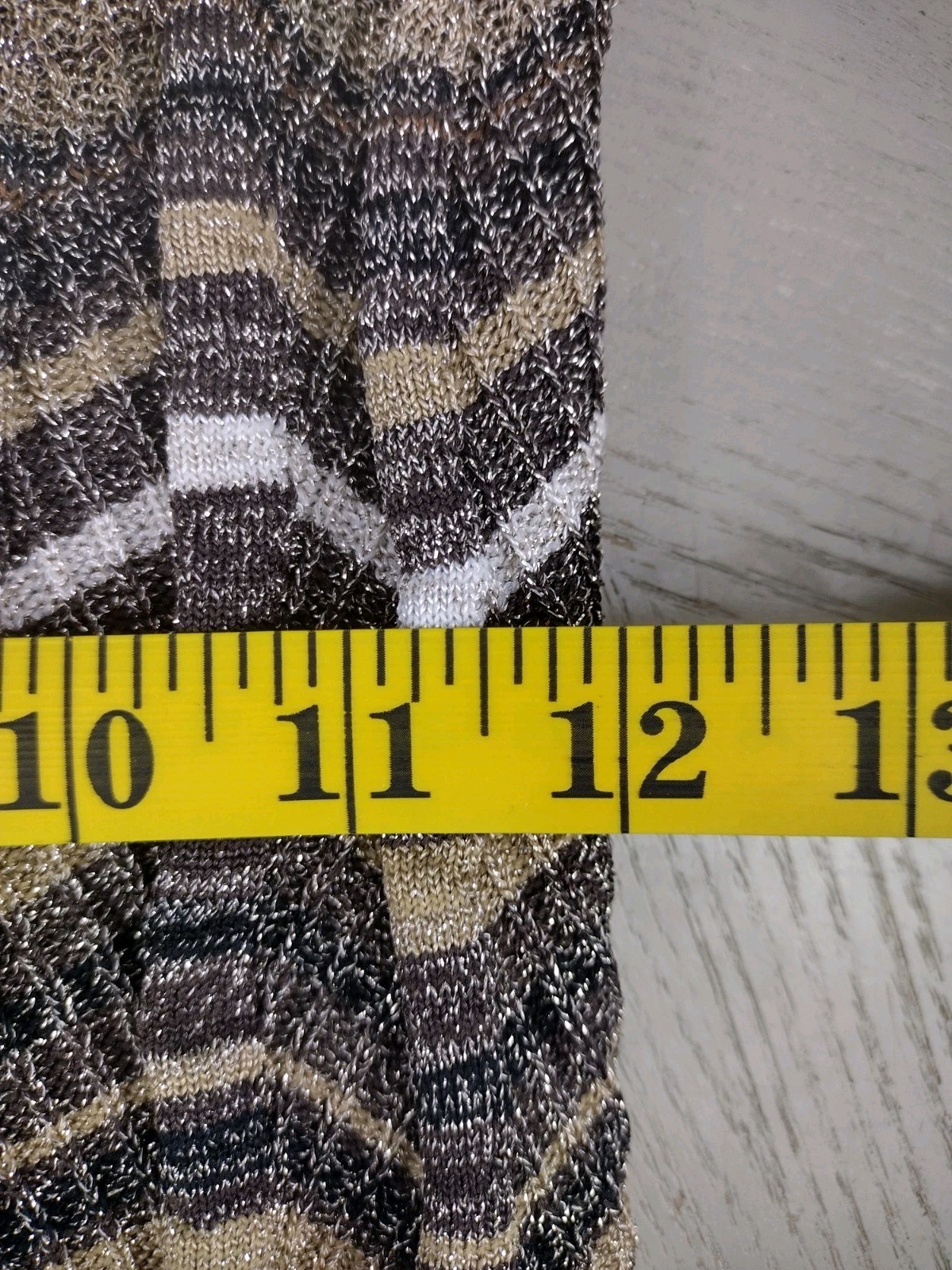 Cache Metallic Zigzag Pattern Top size XS - image 7