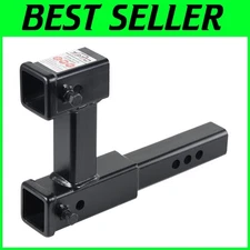 Corrosion-Resistant 2-Inch Dual Hitch Extension - Perfect for Towing and Cargo