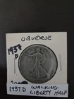 1937-D Walking Liberty Half Dollar, 90% Silver