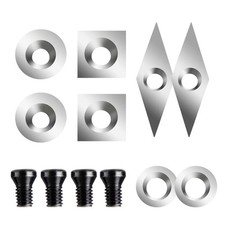 Wood Lathe Turning Tool Carbide Inserts Set with Multiple Sizes and Shapes