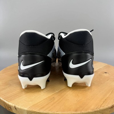 NIKE Men\'s 9 Alpha Menace 4 PRO Football Cleats Black/White FZ7702-005 Nike Alpha Menace 4 Pro Football Cleats Black/White FZ7702  main image 2