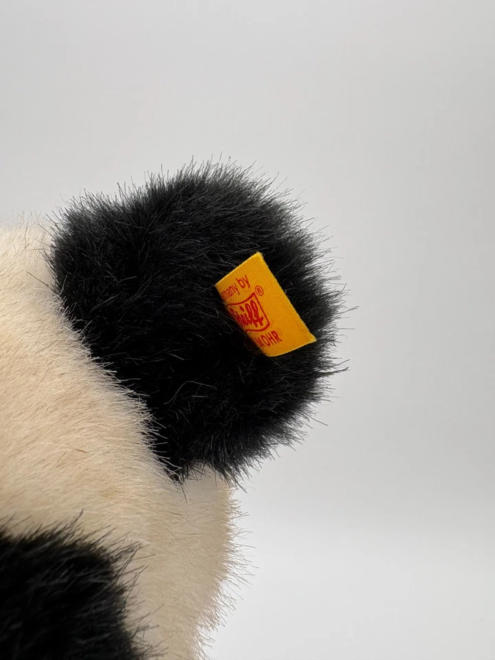 Steiff Tier Panda Bär 060175 Stofftier - mit Kopf und Etikett 25cm unbesp. - Bild 4 von 4