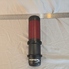 Hyper X quad cast microphone. Red/black. Works.