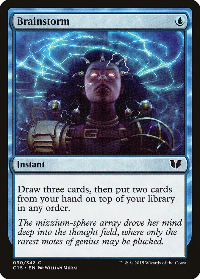 MTG Brainstorm 90 NM Commander 2015 Common