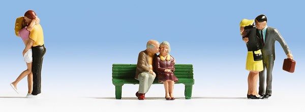 Noch 15510 HO Scale Couples Kissing pkg(6)