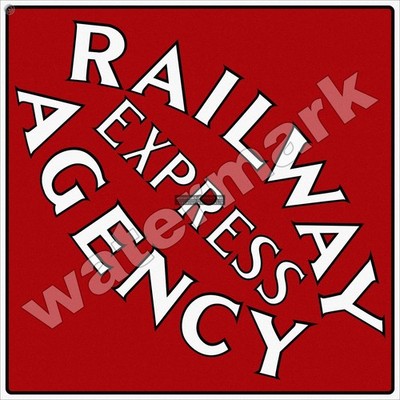 Express Railway Agency 12'' x 12'' Metal Sign