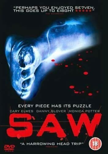 Saw - DVD - 18 - Horror Movie - Cary Elwes & Danny Glover - FAST POST - Image 3