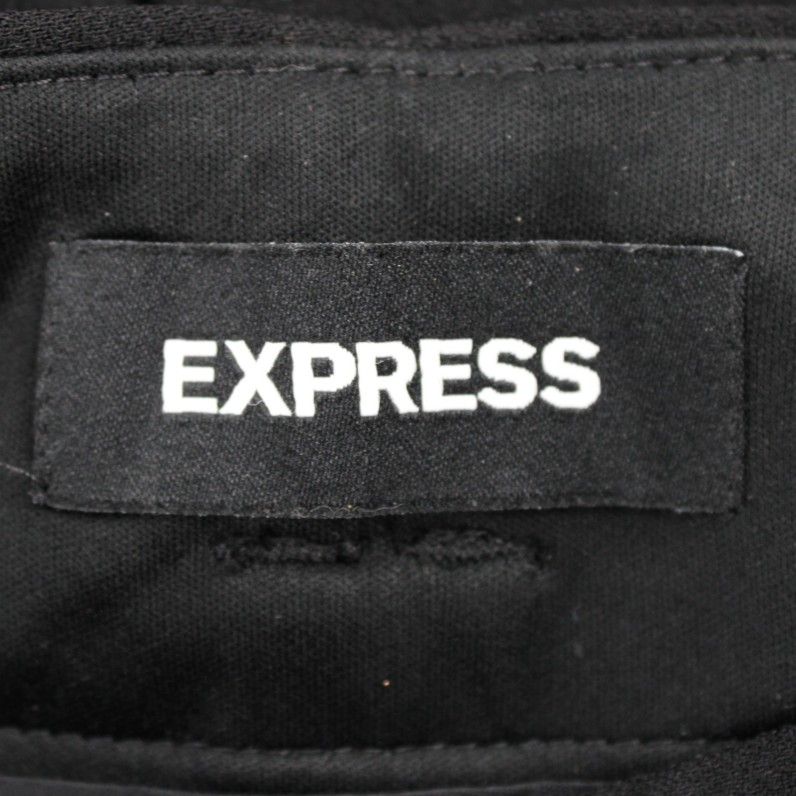 Express Solid Black Wide Leg Super High Rise Pant… - image 4