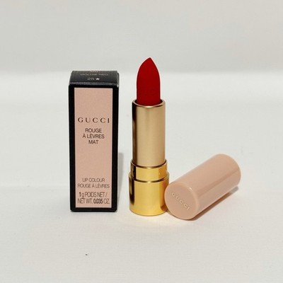 Gucci Rouge À Lèvres Mat Lip Colour Goldie Red 25 Mini Stick 1g NIB Made Italy