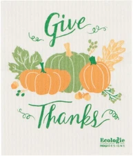 Now Designs Swedish Sponge Dishcloth, Autumn Harvest (2000084)