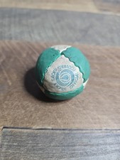 VTG Hand Crafted Leather Hacky Sack Rare - 8 Panel Black  White Patent Pending