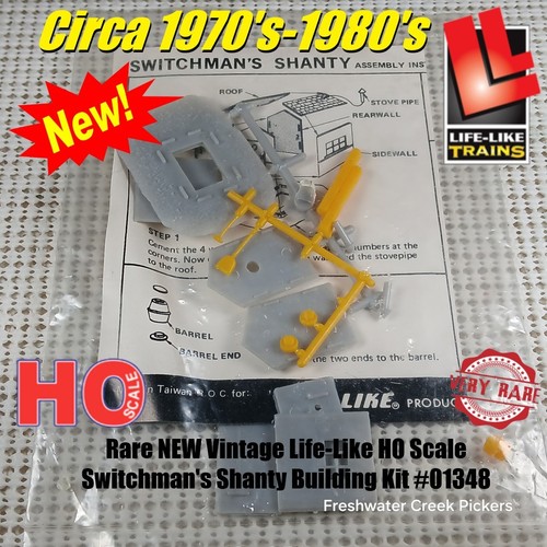 Raro NUEVO Kit de construcción de chabolas Switchman escala HO realista vintage #01348 | Zustand: New