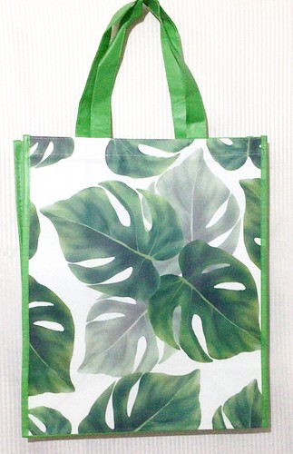 Reusable Shopping Bag For Life Strong Premium Quality Swiss Cheese Plant Leaves - Picture 5 of 8