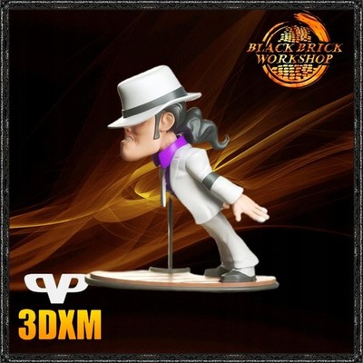 Michael J3D Print Figurine UNPAINTED from 3DXM Chibi /chi bi/SD Style