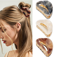 Hair Clip, 3Pcs Medium Claw Clips for Women'S Hair, Tortoise Shell Hair Clips fo