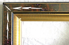 ANTIQUE FITS 4 X 6 GOLD GILT PICTURE FRAME WOOD FINE ART VICTORIAN ORNATE ETCHED