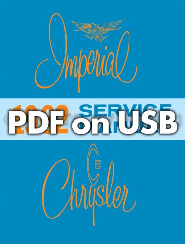 1962 Chrysler Shop Manuell Auf USB Imperial Newport Neu Yorker 300 300H Service-image