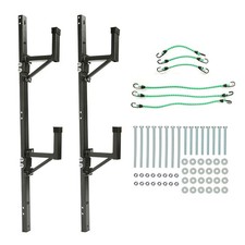 2 Adjustable Trailer Side Ladder Rack Exterior Wall Mount For Enclosed Trailers