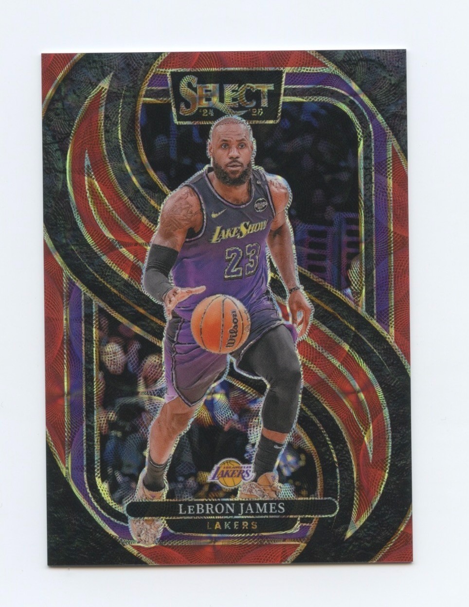 2024-25 Panini Select - Premier Level LeBron James #111 Red Scope Prizm /249