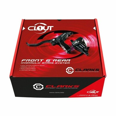 Clarks Clout1 MTB Hydraulische Scheibenbremse Set F180/R160 oder F160/R160 Rotoren