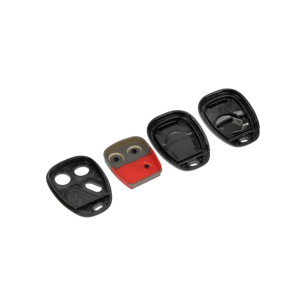 For GMC Sierra 2500 2003 2004 Keyless Remote Case | Plastic | Black | 3 Button