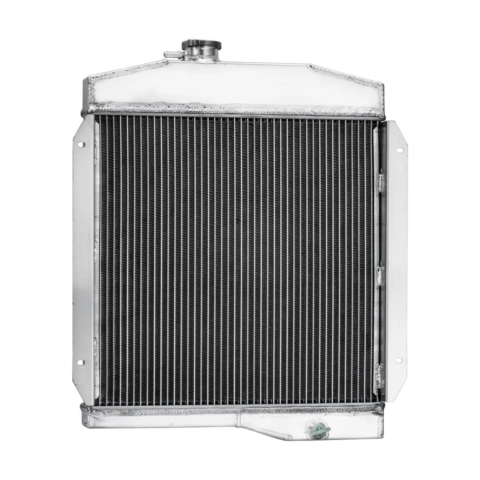 3Row Aluminum Radiator For 1955 Jeep Willys 1959-1971,61 Jeep CJ3 CJ5 CJ6 Manual Foto 4 de 4
