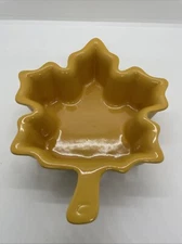 CHANTAL Yellow Maple Leaf Casserole Ramekin Baking Dish - 93-MP15 - 12 Ounce