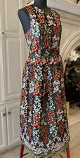 bhldn garden floral embroidered dress  (Size 4 )