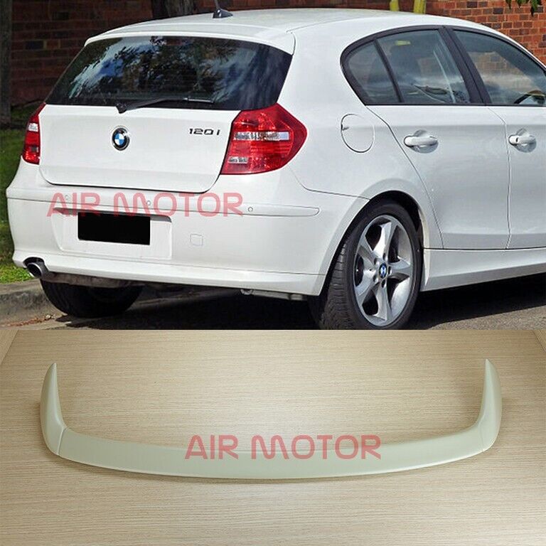 A Style Unpainted Rear Roof Spoiler Wing For BMW E87 5D E81 3D 1
