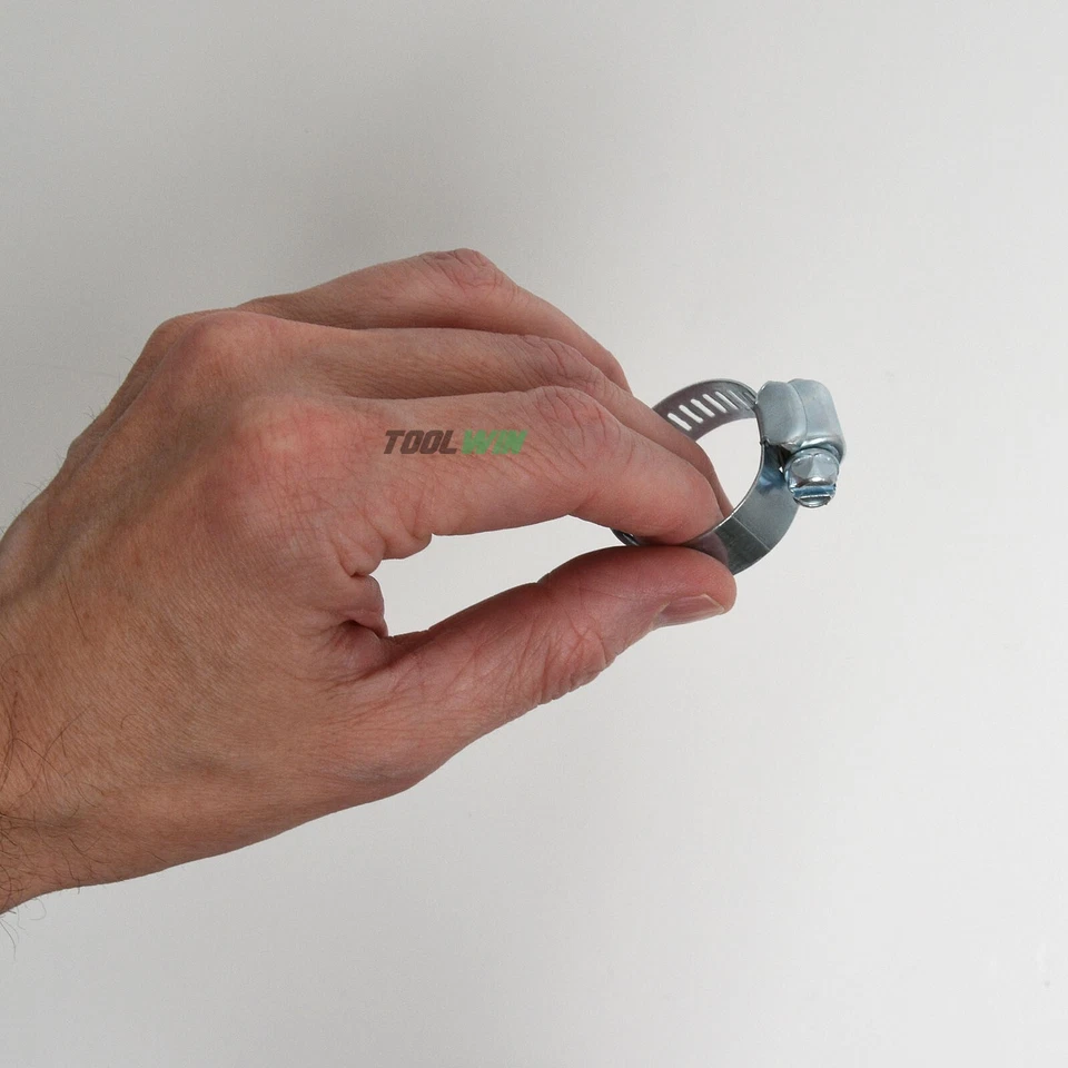 50 pc Hose Clamps 5/8" to 1-1/4" Radiator Heater Adjustable Band Steel Worm Clip - Image 4 of 4