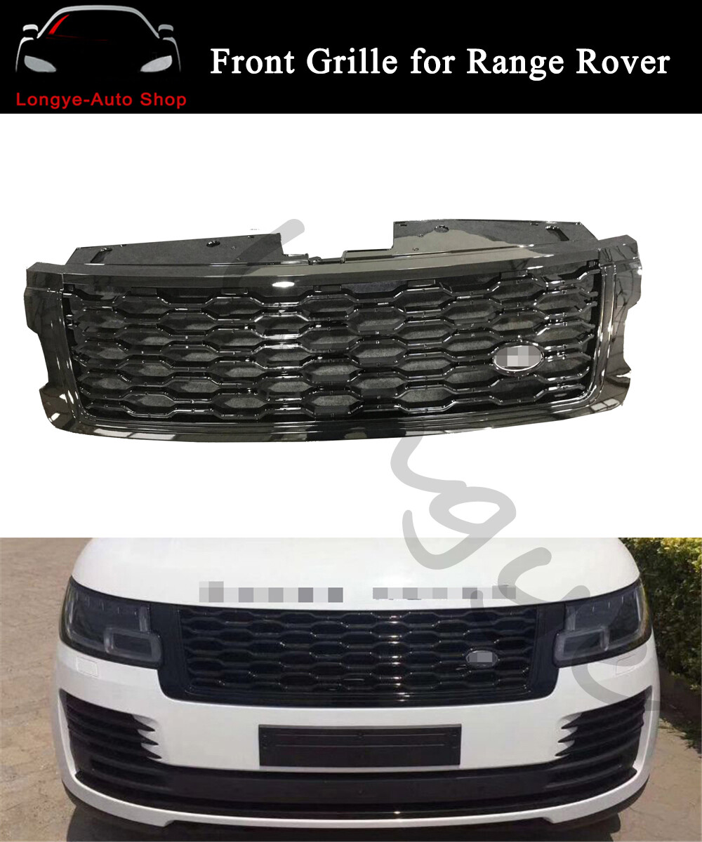 Fits for Land Rover Range Rover 2018-2020 Front Grille Mesh Grill Bar Vent Trim