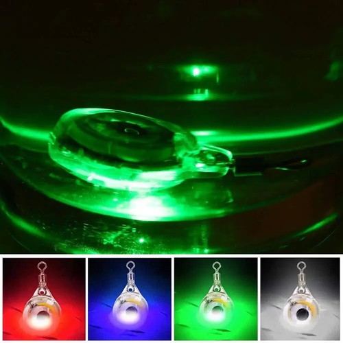 Mini señuelo de pesca luz forma de ojo señuelo de pesca luz LED caída profunda bajo el agua - Imagen 2 de 16