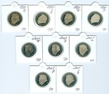 BRD  2 DM Franz Josef Strau&szlig; 1990 - 2001 komplett  PP  (59 M&uuml;nzen!)