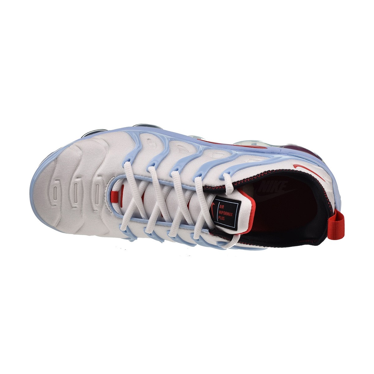 Nike VaporMax スニーカー ホワイト/ネイビー/バーガンディ Nike Air VaporMax Plus Men's Shoes Psychic Blue-White CW6974