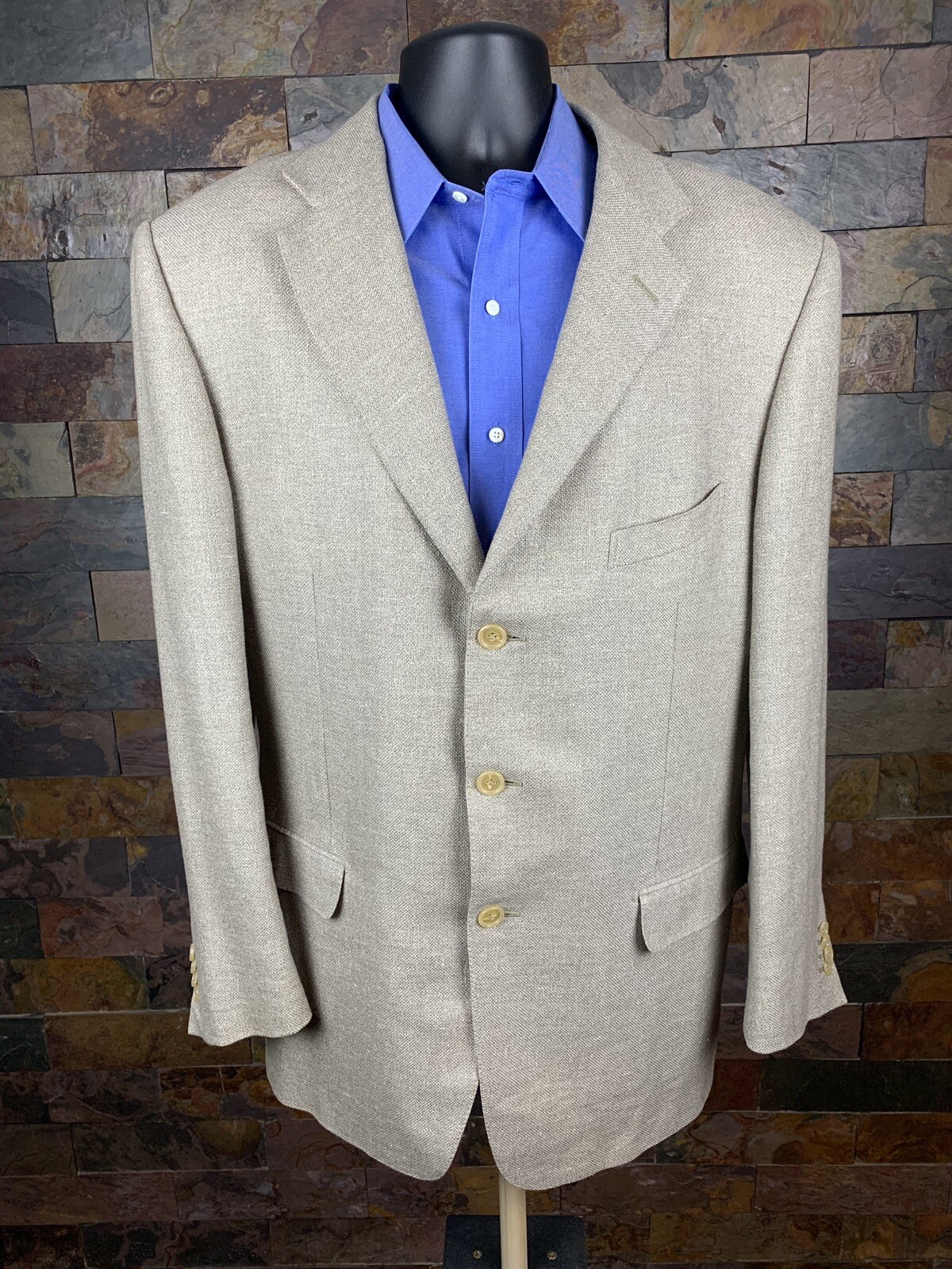Loewe Madrid Mens 48R Cashmere Linen Sport Coat Size … Gem