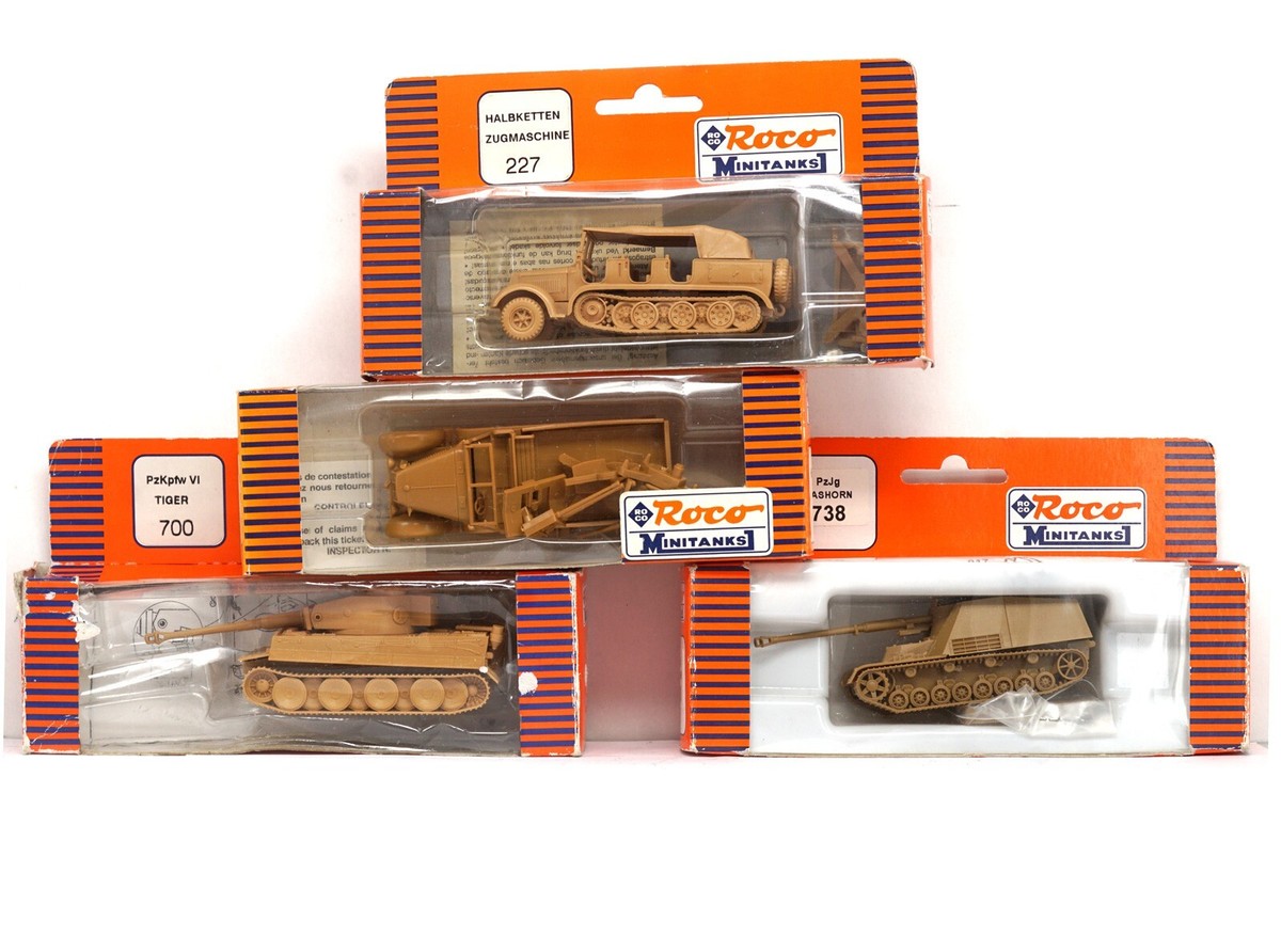 Wagon Roco Minitanks HO Réf. 827 – Transport Camion Lourd Samms DB Léopard 2 – Édition Limitée