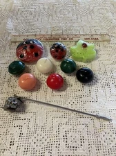 Candles--3Ladybugs(1 floating) plus 6 small candles and a snuffer