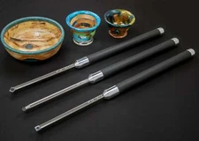 Acrylic/Resin Package of 3 Carbide Turning Tools - Full Size (12" Tools with 17"