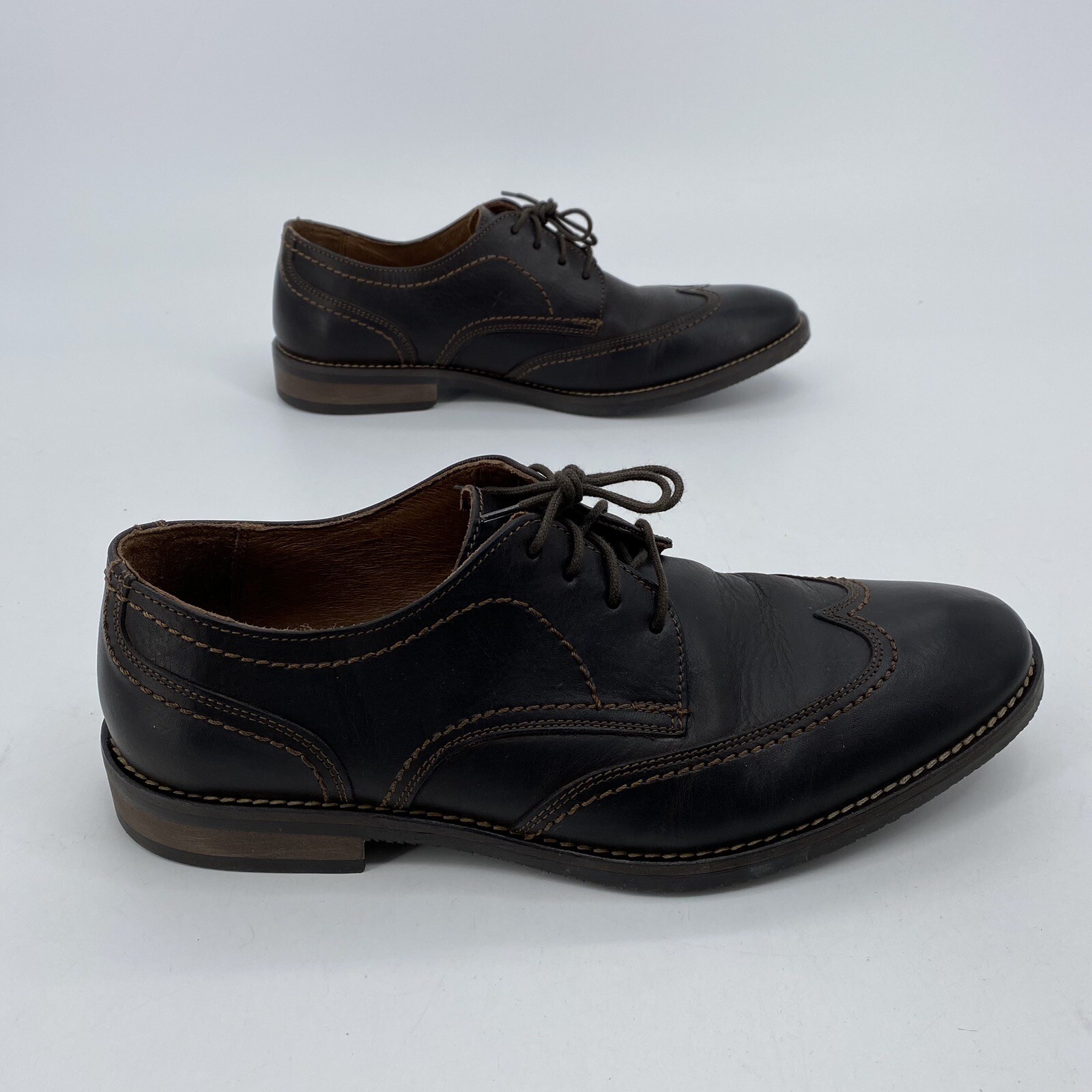 SAOLA Scarpe eleganti derby da uomo 10 5 M Johnson & Murphy marroni in pelle 59 11822