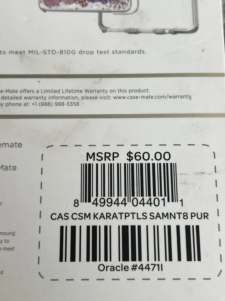 全新 Casemate 保护壳 适用于三星 Galaxy Note 8 Karat 珍珠 — 第 2/4 张图片