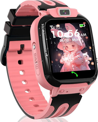 Smartwatch Kinder Telefonfunktion GPS Tracker SOS Armbanduhr für iPhone Samsung