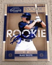 2008 Playof Contenders BLAKE TEKOTTE Rookie RC On Card Hand Signed Auto. rookie card picture